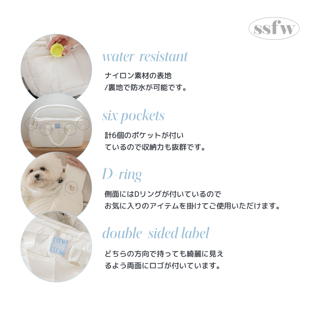 【SSFW】メロウバッグ グロッシー ホワイト 超美品 SSFW】メロウバッグ グロッシー ホワイト | ペット用の食品
